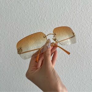 Vintage Chanel 4017-D Sunglasses - Rhinestone Sunglasses